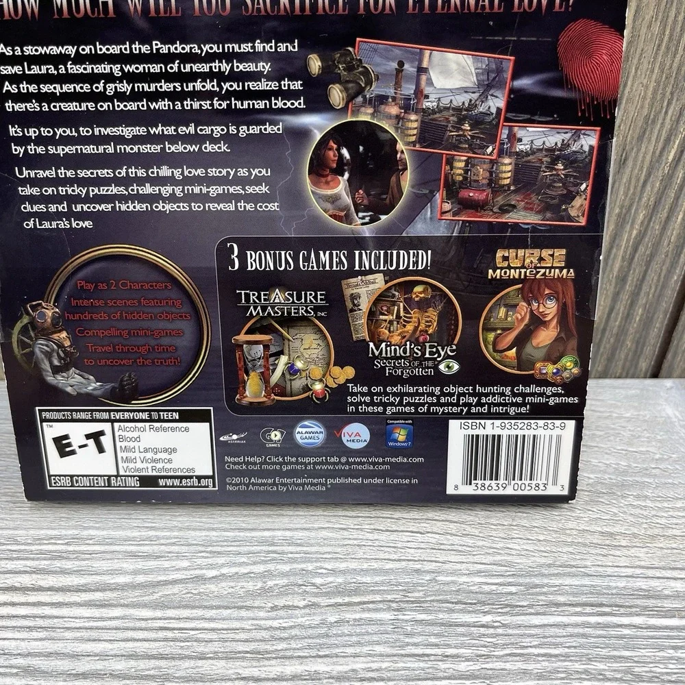 Vampire Saga Pandora's Box, Treasure Master And More Windows PC Cd Rom Games New
